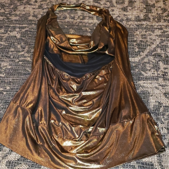 Tops Gold Metallic Tube Top 3x And Crop Jacket 3x Poshmark